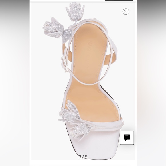 Mach & Mach wonder tulip slingback sandal - white - 38.5 - Picture 3 of 7